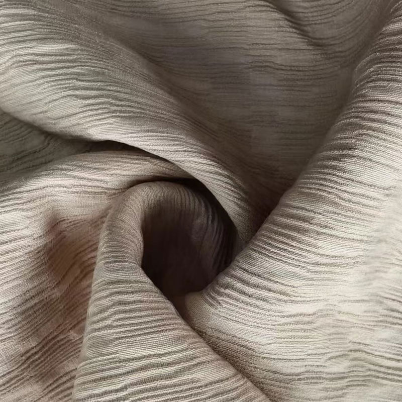 Țesătură din nailon din raion Jacquard cu un singur filament, cu textura plisată distinctă